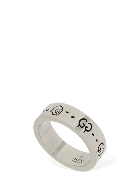 mens gucci ring black|Gucci ghost ring men.